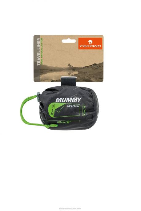 unissexFerrino lençol saco de dormir múmia de viagem NB8Z407