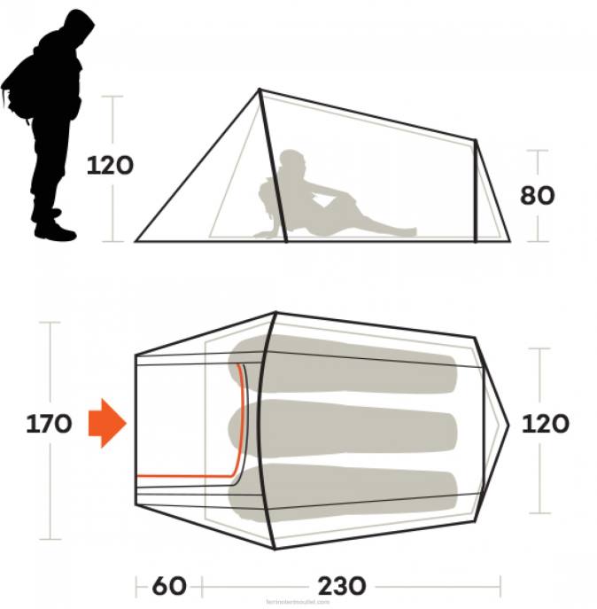unissexFerrino eslinga de tenda 3 NB8Z482