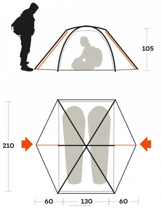 unissexFerrino fenda da barraca 2 NB8Z477