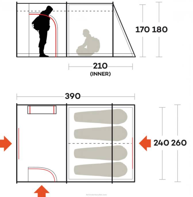 unissexFerrino tenda fenix 4 NB8Z493