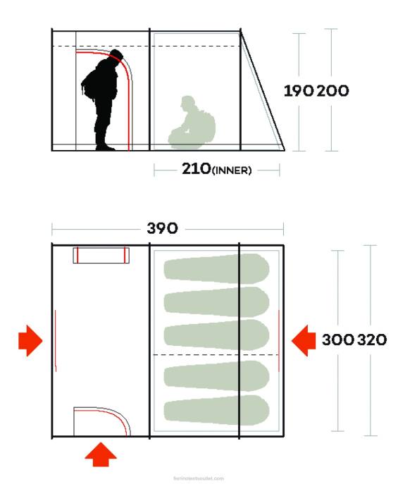unissexFerrino tenda fenix 5 NB8Z494