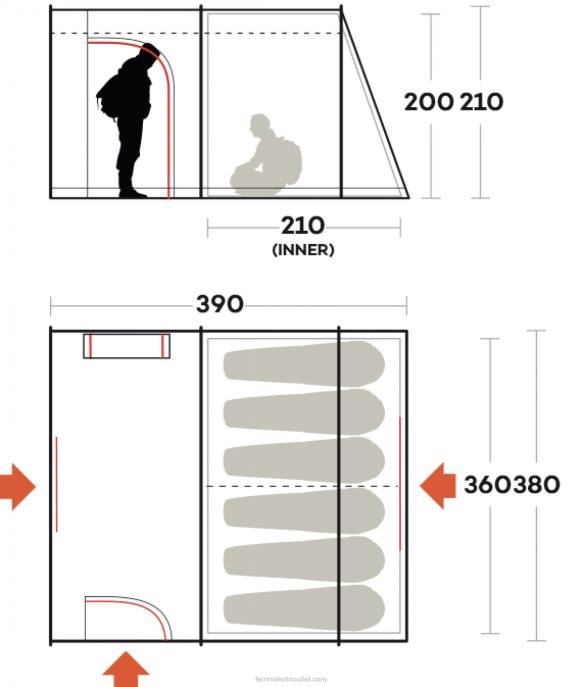 unissexFerrino tenda fenix 6 NB8Z495