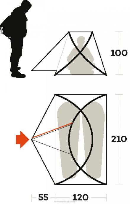 unissexFerrino tenda independente 2 NB8Z442