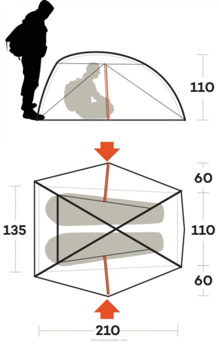 unissexFerrino tenda nemesi 2 pro NB8Z470