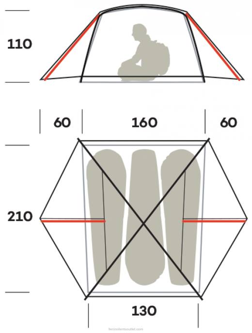 unissexFerrino tenda nemesi 3 pro fr NB8Z471