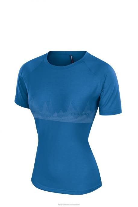 mulheres azul claro Ferrino camiseta coruel mulher azul brilhante NB8Z322