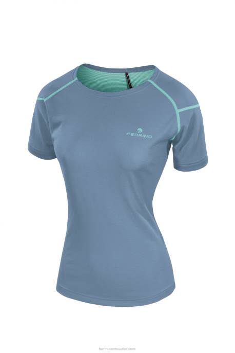 mulheres azul eneovado Ferrino t-shirt kasai mulher azul enevoado NB8Z325